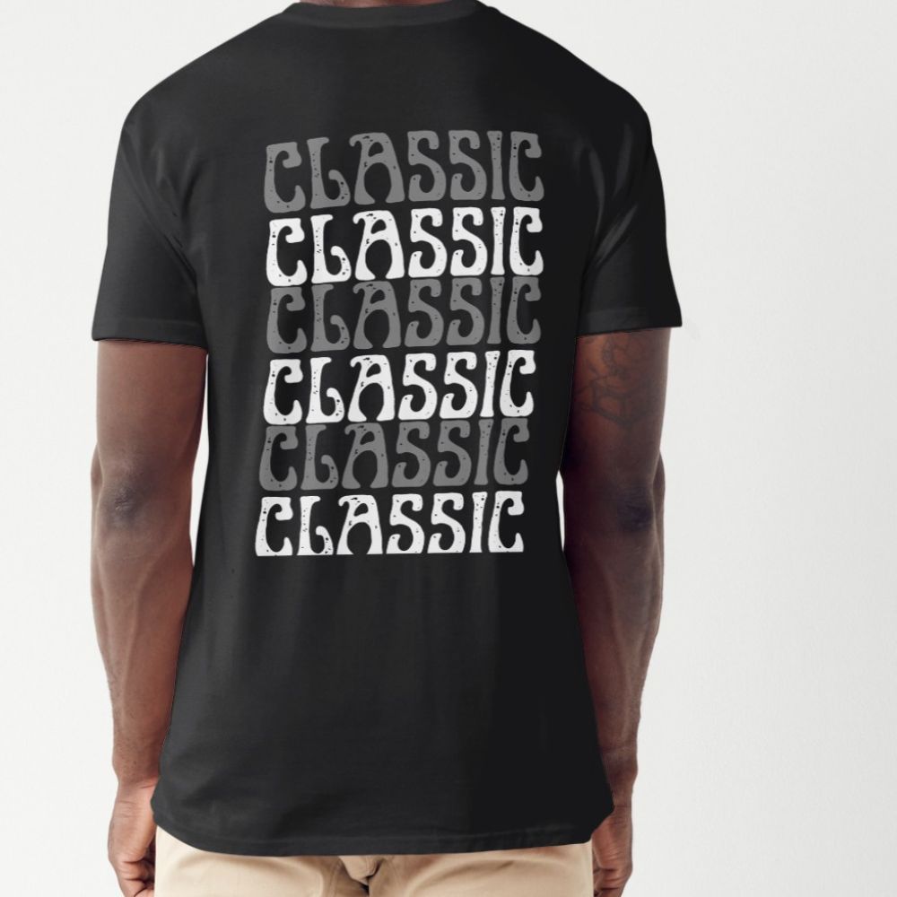 classic tee for old man back