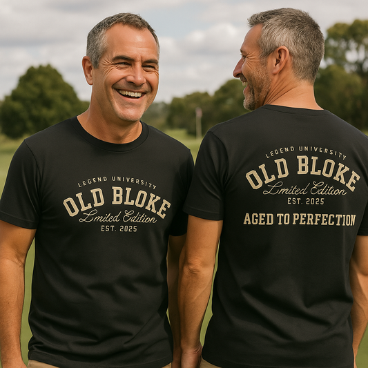 Old Bloke Aged To Perfection Tee