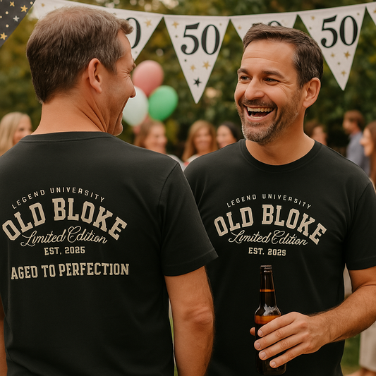 Old Bloke Aged To Perfection Tee